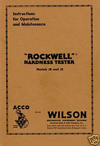 wilson rockwell hardness tester model 3jr manual|wilson rockwell hardness tester manual.